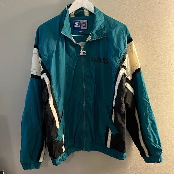 Vintage Starter Miami Dolphins Jacket Size Large